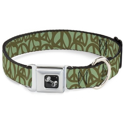 Dog Collar Bone Peace Sage/Olive Small 9.5-13'' (US IMPORT)