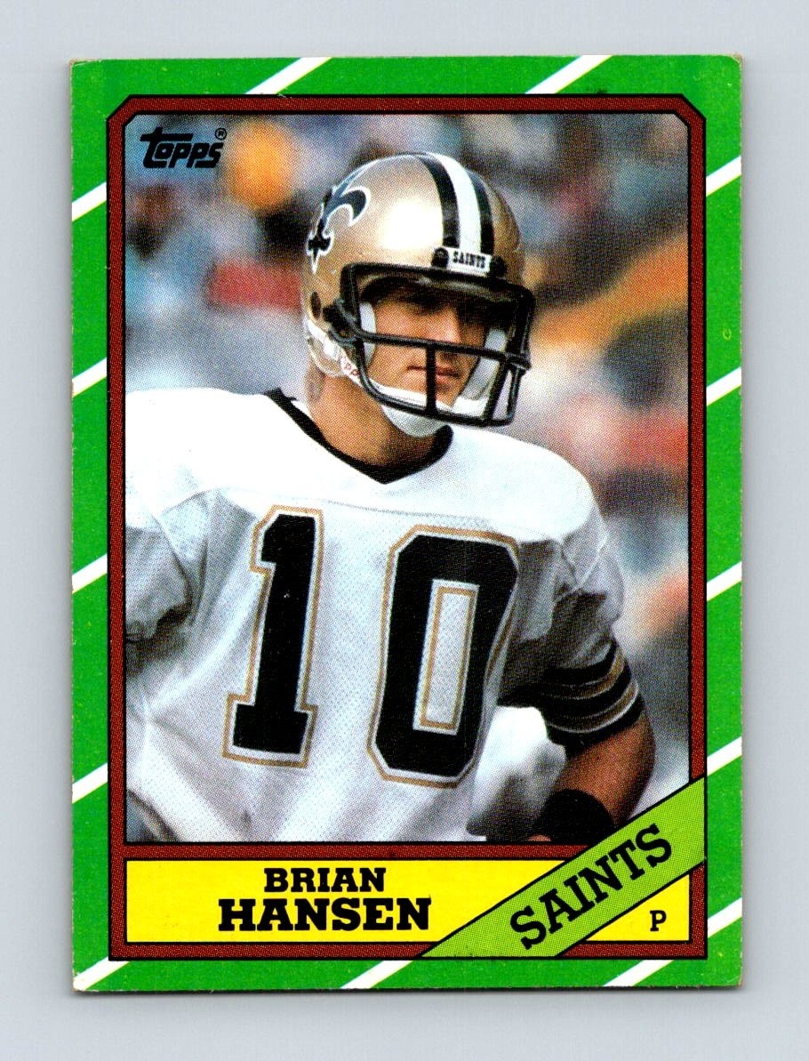 1986 Topps #348 Brian Hansen New Orleans Saints