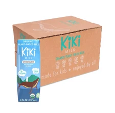Kiki Milk Organic Plant-Based Milk,Chocolate 12 cartons 8 fl oz each ( 2 pack )