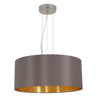 Cappuccino Nickel Gold Moderne HäNgelampe Pendelleuchte 3X60W/E27 53X110 [Cm]
