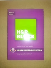 2016 H&R Block Deluxe Homeowners/Investors Federal and State Brand NEW Sealed! 