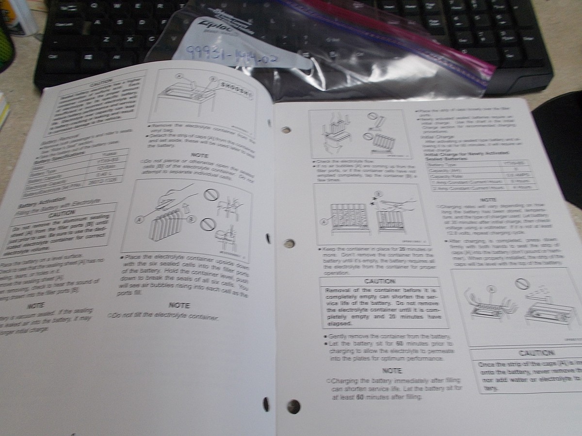 OEM Kawasaki Assembly & Preparation Manual 03 ZX636-B1 B2