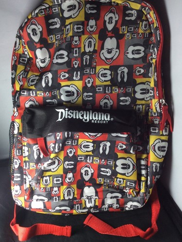 Mochila Disney Disneyland Resort Negra Multicolor Big Mickey Mouse Faces eBay