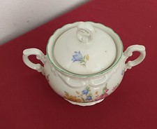 Zuckerdose, Porzellan Mitterteich, dekorativ, mit wunderschönem Blumendekor.