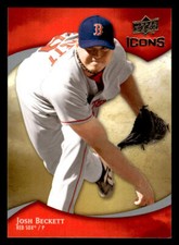 2009 Upper Deck Icons #64 Josh Beckett Card Boston Red Sox