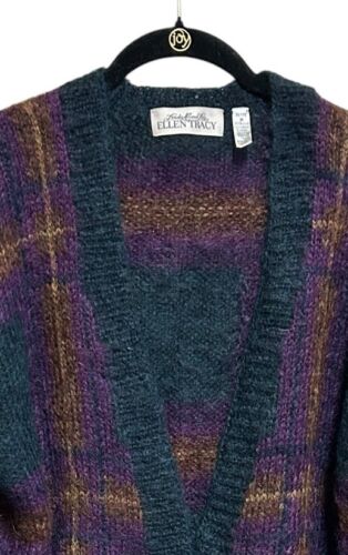 Linda Allard for Ellen Strickjacke Gr. Petite Medium Mohair Dark Navy Quiet Luxury - Bild 3 von 7