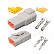 2 Pin Deutsch DTP DTP04-2P DTP06-2S  waterproof electrical connector kit