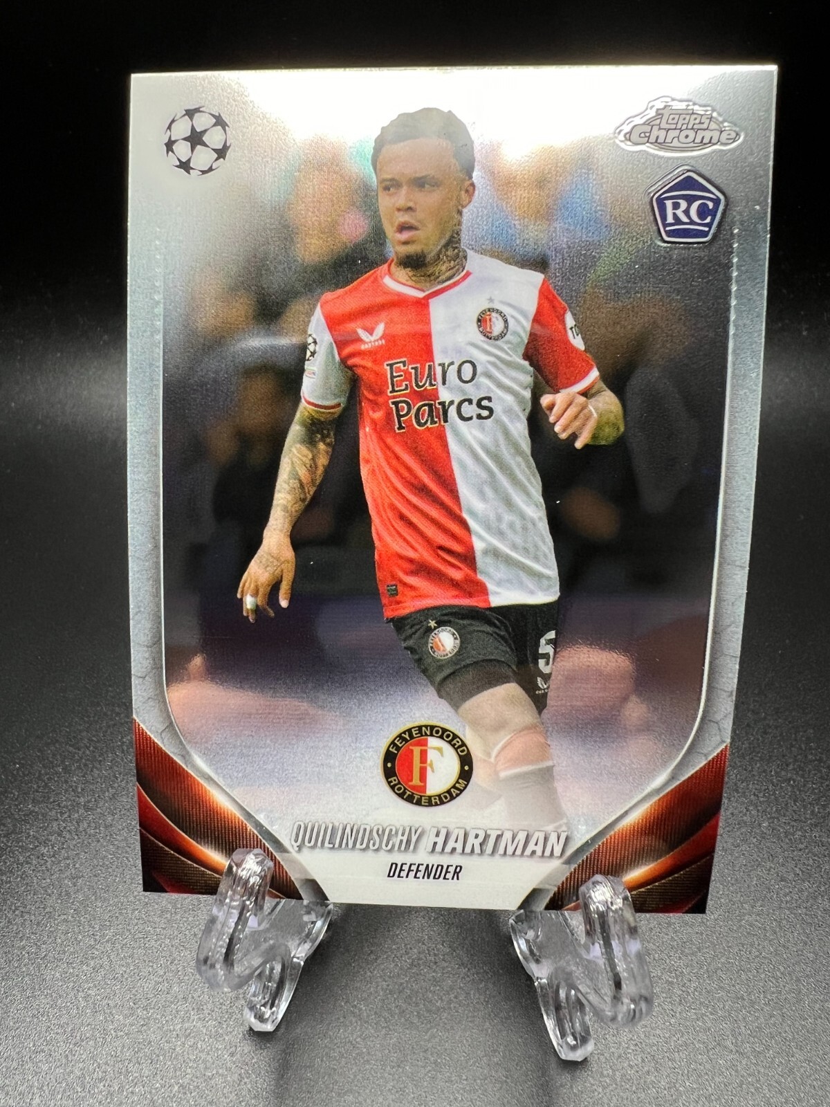 2023-24 Topps Chrome UEFA Club Competitions - #185 Quilindschy Hartman (RC)
