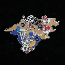 LR American Adventure North South Carolina NC SC State US Map Mystery Disney Pin