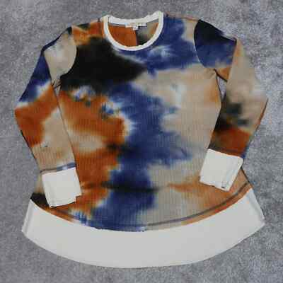 Alchemy Thread Top Sweater Women's Small Multicolor Tie Dye Long Sleeve Pullover