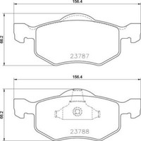 Brembo BremsbeläGe Bremsbelegsatz Vorne Passend FüR Ford Maverick