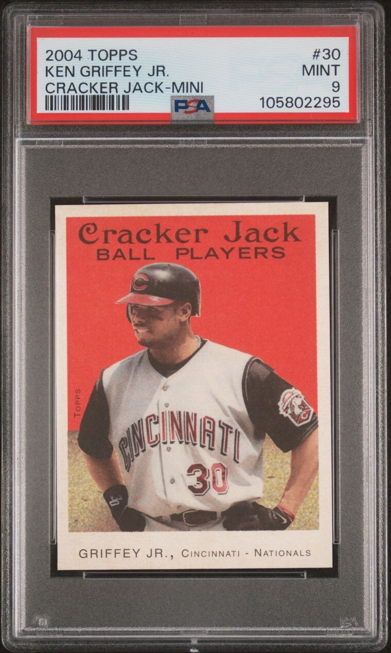 2004 Topps Cracker Jack Ken Griffey Jr #30 Mini Baseball Card  