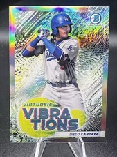 2022 Bowman Chrome Diego Cartaya Virtuosic Vibrations #VV-20 Los Angeles Dodgers
