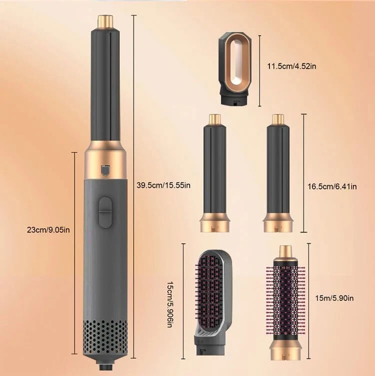 Plug 5 in 1 Hair Styling Multifunctional Hair Styler Kit, Hot Air Brush - image 3 of 4