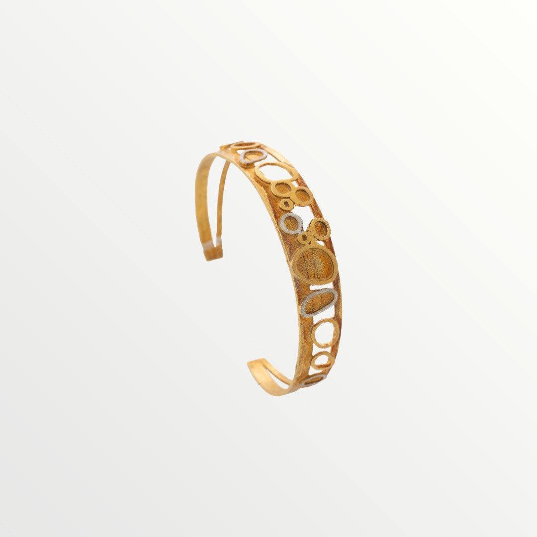 Silver Bracelet with a Gold plated finish-image