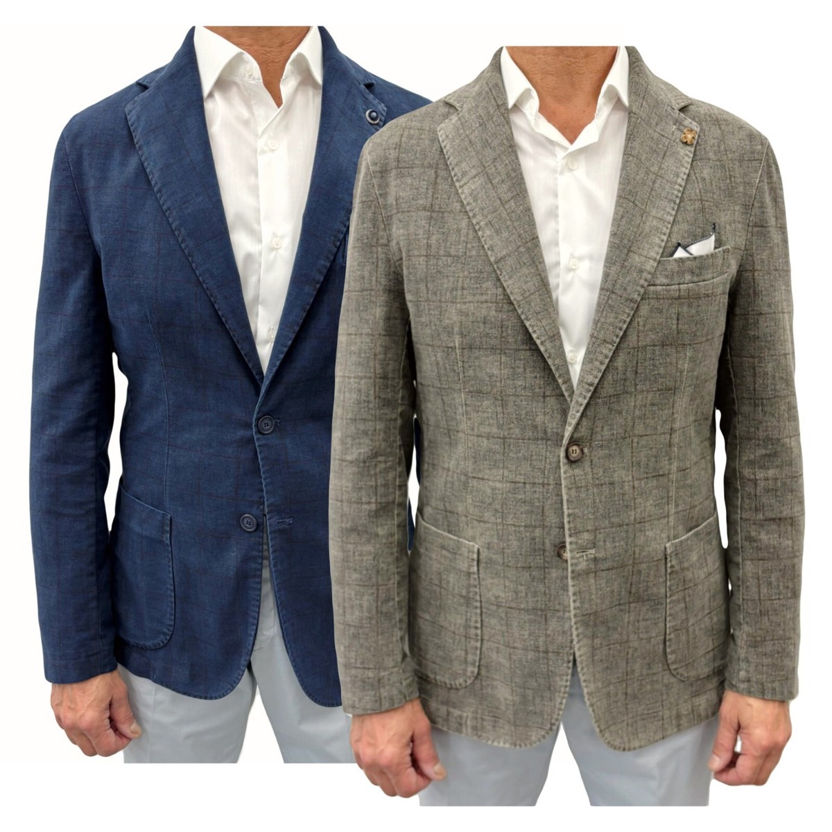 Giacca uomo sartoriale blazer casual elegante cerimonia invernale slim abito