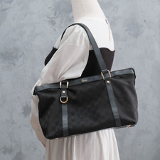 Gucci Abbey Tote Hand Shoulder Bag Black