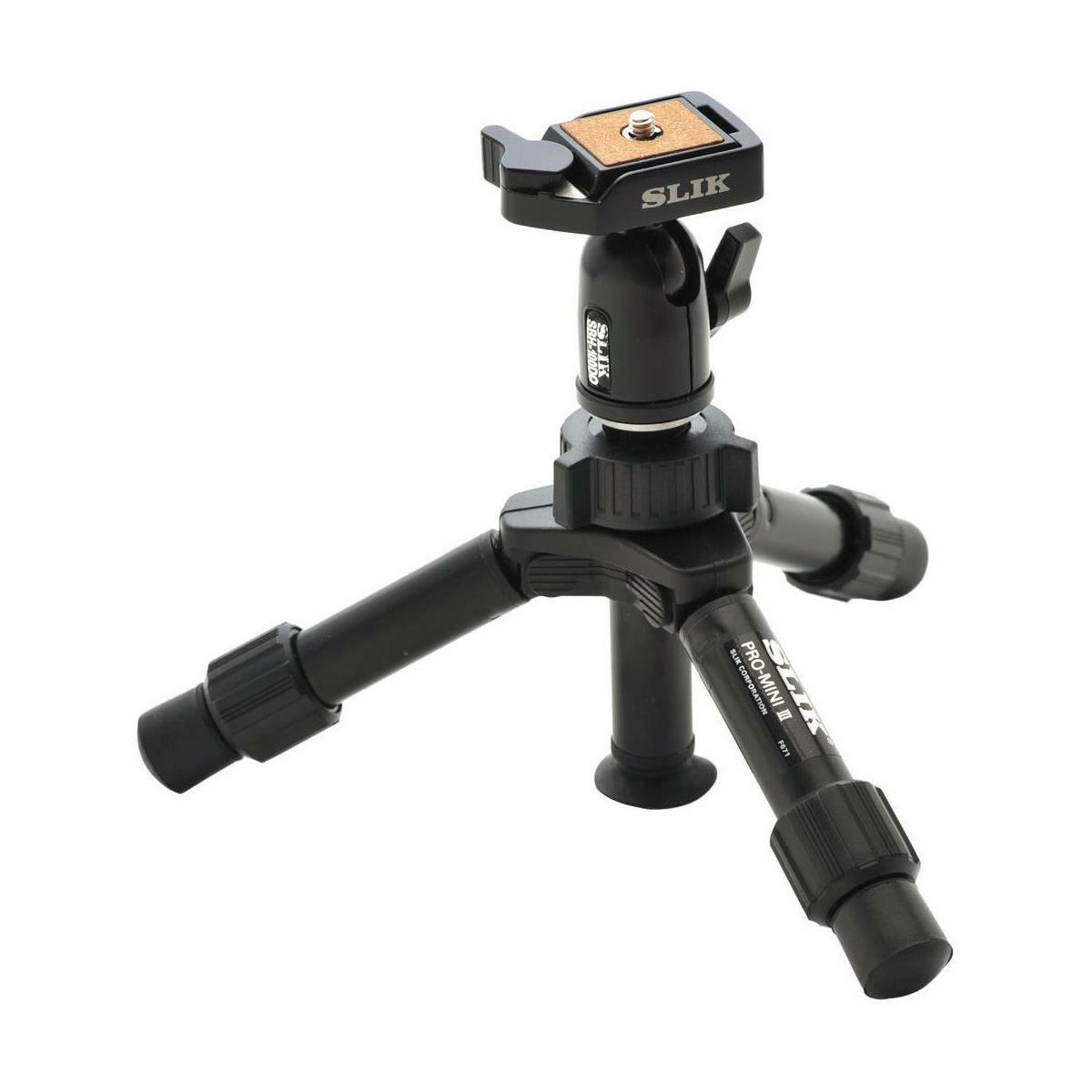 2-секционный алюминиевый настольный штатив Slik Mini PRO DQ с шаровой головкой QR #611-353