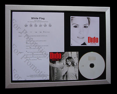 DIDO White Flag LTD MUSIC CD GALLERY QUALITY FRAMED DISPLAY+EXPRESS GLOBAL SHIP