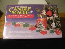 DISTLEFINK DESIGNS CANDLE MAGIC CHRISTMAS LIGHTS CANDLE KIT NIB