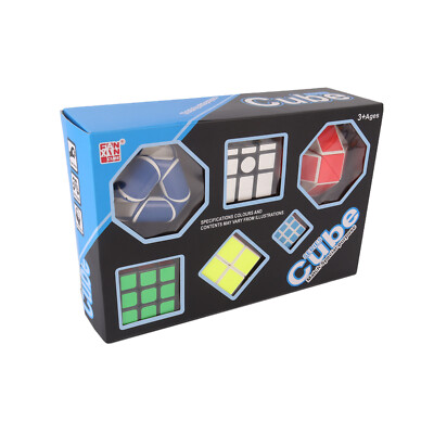 Kinder 6 Stck. Magic Cubes 3D Puzzle Brainteaser Zappeln Spielzeug Stressabbau Set