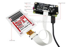 Red 2.7 inch e-Paper Display Panel w/Raspberry Pi HAT,e-Ink Screen 264x176