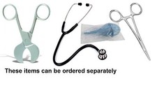 Petnap Whelping Kit Forceps, Cord Scissors, Stethoscope, Puppy, Nasal Aspirator
