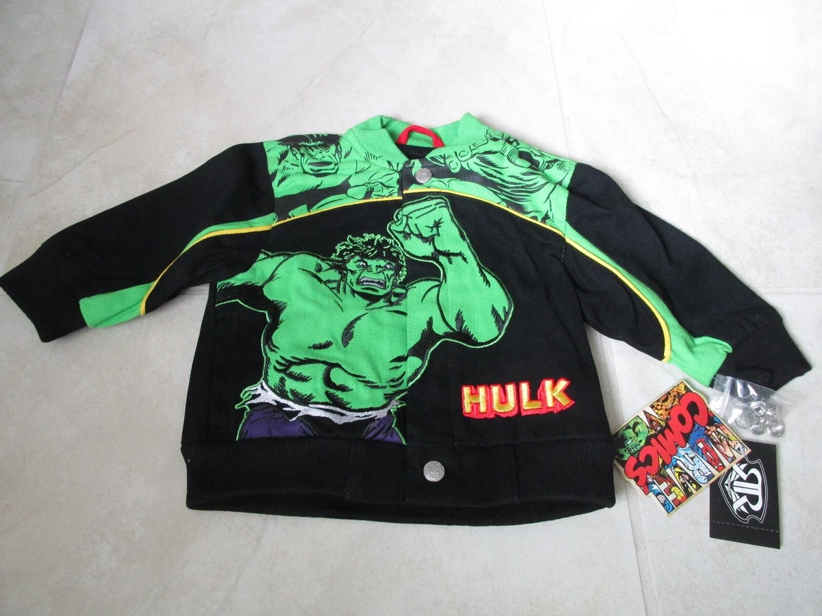 NEW INCREDIBLE HULK Marvel Comics SMASH TWILL JACKET Boys SZ 12M 59.99