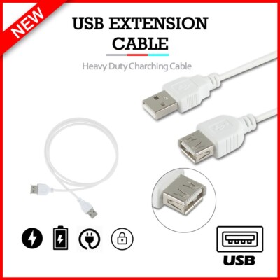 B2G1 FREE USB 3FT FAST Extension Cable Cord for Phone Motorola Moto G/G64/ G04s