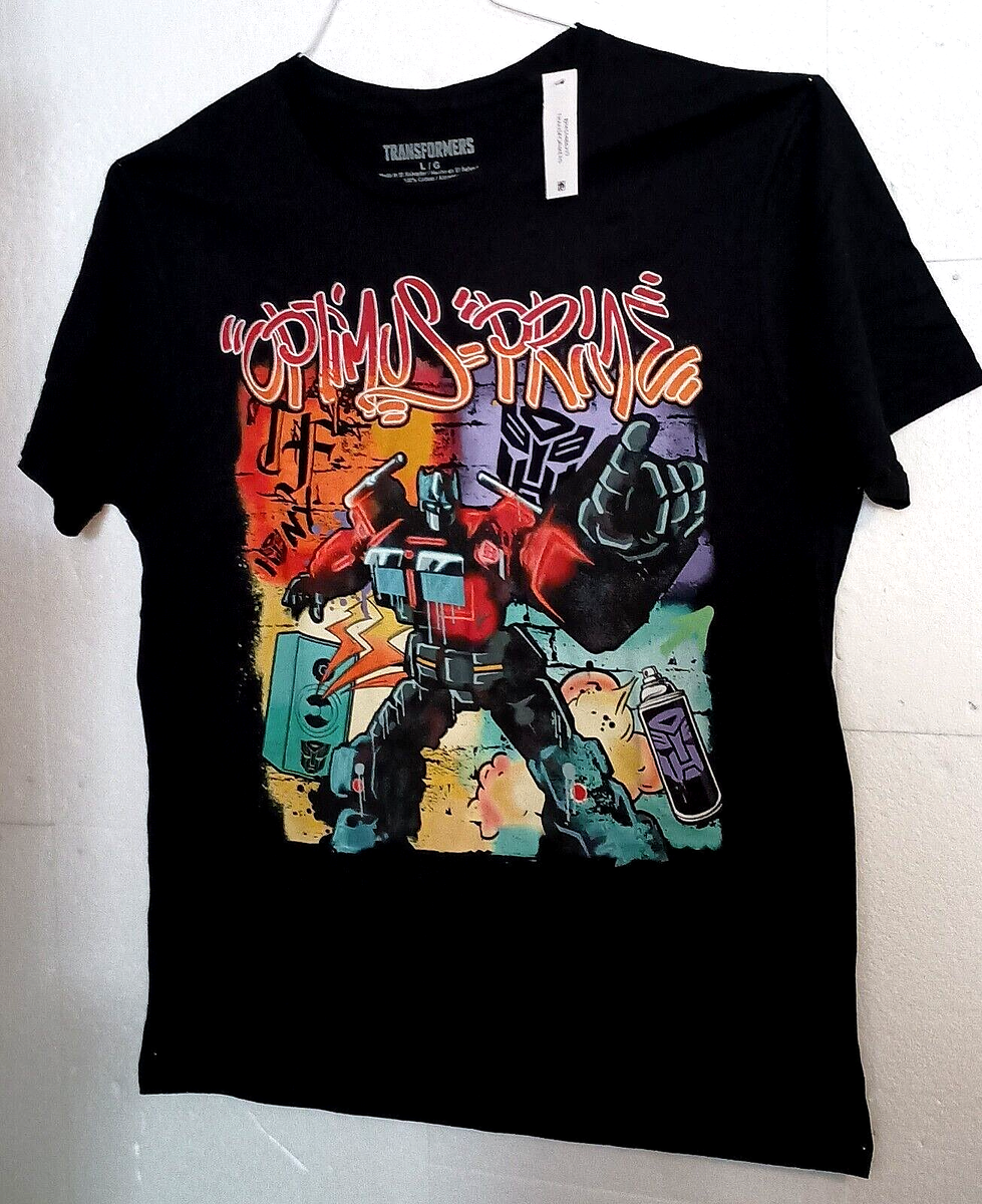 Transformers Graffiti Art Style Optimus Prime Shirt New NOS