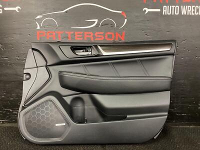 2018 SUBARU LEGACY FRONT PASSENGER INTERIOR DOOR TRIM PANEL BLACK