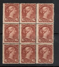 Canada 43 Mint Fine Block Of Nine Canada 43 Mint Fine Block Of Nine