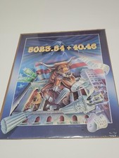 Vtg 1995 Denis Pereira Limited Edition Print Dow Jones 5023.54 Record No. 79