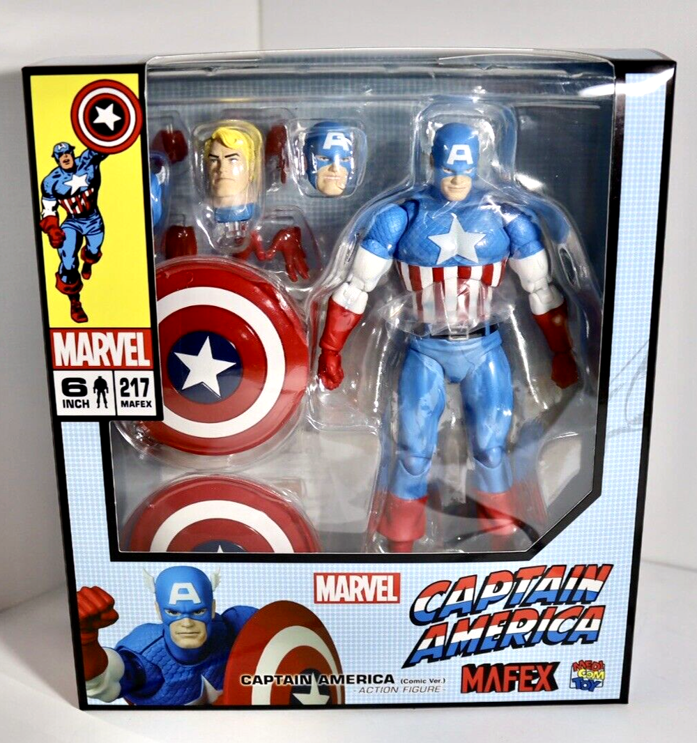 MAFEX CAPTAIN AMERICA COMIC Ver. Figure Medicom Toy No.217 MAFEX CAPTAIN AMERICA COMIC Ver. Figure Medicom Toy No.217