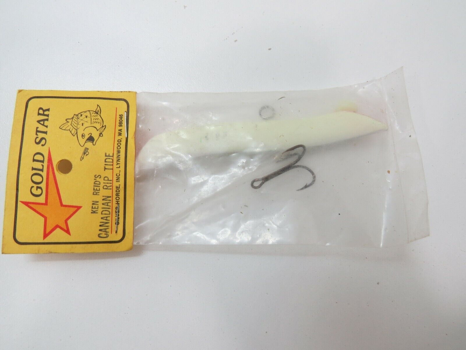 GOLD STAR SILVER HORDE KEN REID'S CANADIAN RIP TIDE SALMON LURE JIG  (B2A423A)