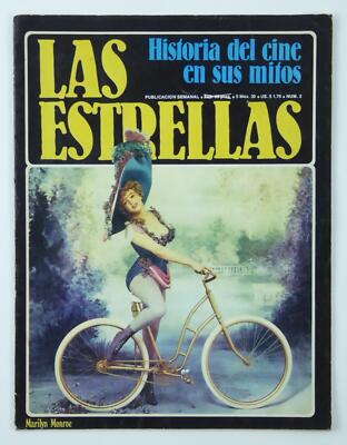 Las Estrellas 1980 Publication Magazine Marilyn Monroe In Spanish Vintage