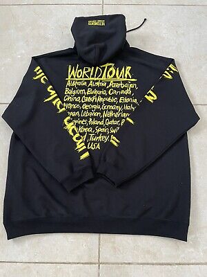 vetements World Tour Black And Yellow Oversized Hoodie Size vetements World Tour Black And Yellow Oversized Hoodie Size