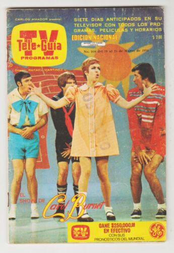 CAROL BURNETT SHOW MEXIKANISCHER TV-FÜHRER 1970 JOSE JOSE II FESTIVAL CANCION LATINA