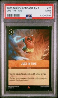 2023 Disney Lorcana Maui Just In Time PSA 9 MINT #29 Moana LOW POP