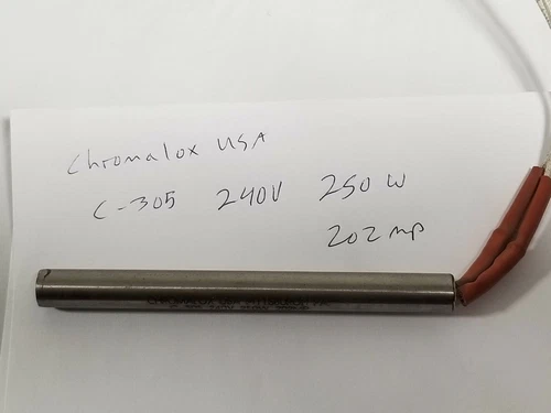 Lot of 10 ** CHROMALOX  c305 240v 250w 202mp HEATER CARTRIDGE