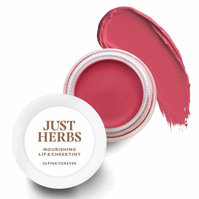Just Herbs Ayurvedic Natur Lippen Und Wange Tönung Rouge, Pink Forever 16.3g