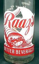 Raaz's; Jefferson Bottling Co.; Jefferson, Iowa; 2-color ACL soda pop bottle
