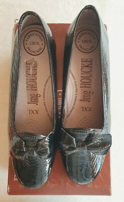 Bottines Vernies Noires JMG Houcke Modèle Zèle - Taille 38 - Neuves Avec Boîte