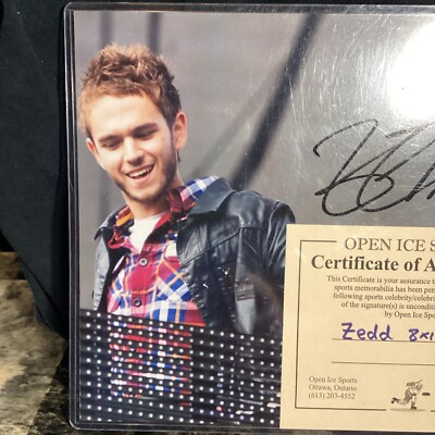 DJ Zedd Anton Zaslavski autogrraph 8