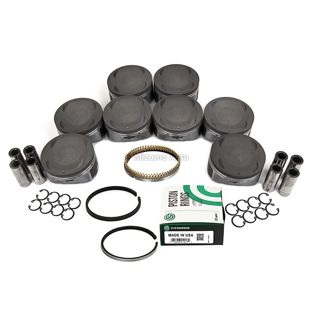 Pistons w/ Rings fit 04-12 Infiniti Nissan Armada Pathfinder 5.6L VK56DE - Image 2 of 4