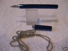 LOT OF 5 NURSE PEN CHAIN BALLPOINT PEN-MAGNETIC-BLUE-4"-GREAT DEAL