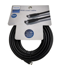 Philips RG6 Dual Shield Coaxial Cable, 25 ft ...