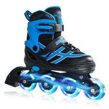 METROLLER Adjustable Kids Inline Skates Girls Boys Ages 5-12 Illuminating W...