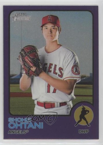 2022 Topps Heritage Hot Box Chrome Purple Refractor Shohei Ohtani #150 08nc
