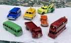 ALL ORIGINAL, VINTAGE MATCHBOX LESNEY JOB LOT: COMMERCIAL VANS, LORRIES & BUSES